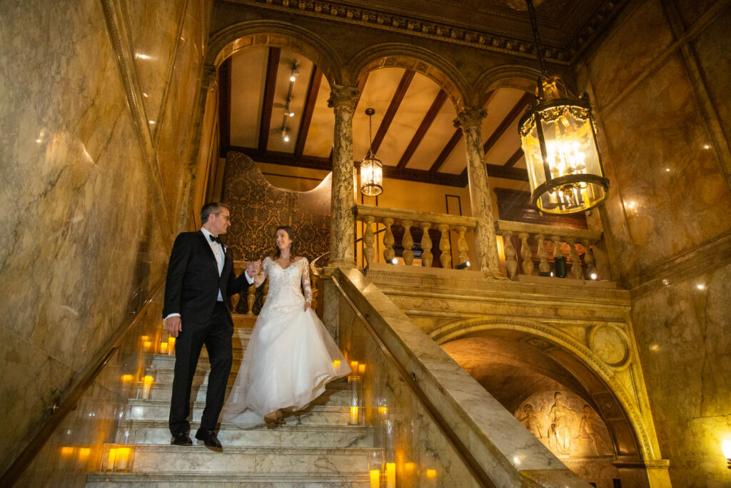 Lotte New York Palace Hotel Wedding Staircase